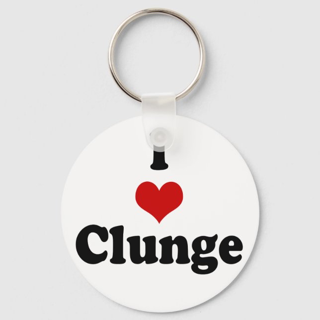 I LOVE {HEART} CLUNGE KEYCHAIN (Front)