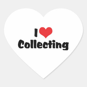 I Love Heart Collecting - Antique Junk Collector Sticker