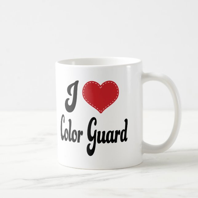 I Love (Heart) Colour Guard Coffee Mug (Right)