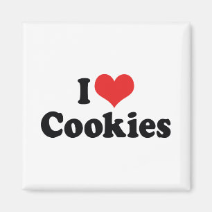 I Love Heart Cookies - Junk Food Lover Magnet