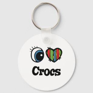 I Love (Heart) Crocs Keychain