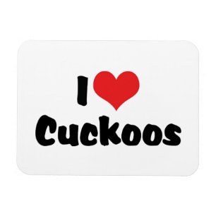 I Love Heart Cuckoos - Cuckoo Bird Lover Magnet