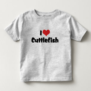 I Love Heart Cuttlefish Toddler T-shirt
