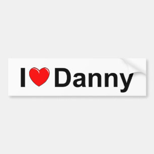 I Love (Heart) Danny Bumper Sticker