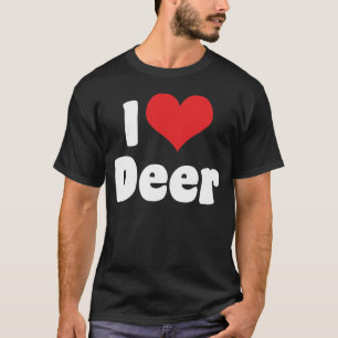 I Love Heart Deer T-Shirt
