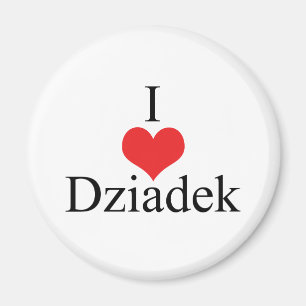 I Love (Heart) Dziadek Magnet