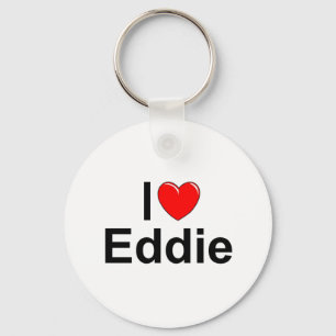 I Love (Heart) Eddie Keychain