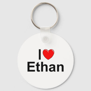 I Love (Heart) Ethan Keychain
