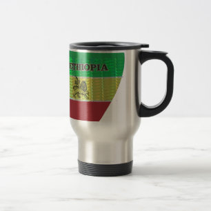 I Love Heart Ethiopia: Flag Art Motif Travel Mug