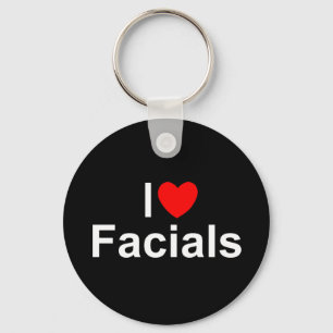 I Love (Heart) Facials Keychain