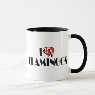 I Love Heart Flamingos - Pink Flamingo Lovers Mug