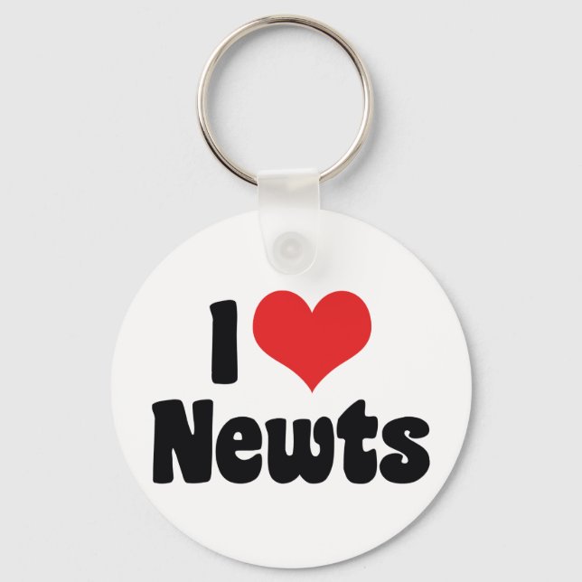 I Love Heart Frogs Keychain (Front)