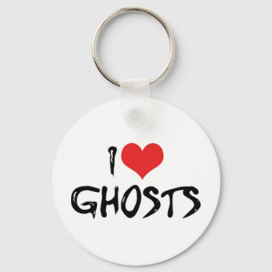 I Love Heart Ghosts - Supernatural Ghost Hunting Keychain