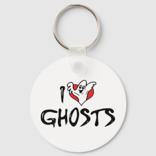 I Love Heart Ghosts - Supernatural Ghost Hunting Keychain