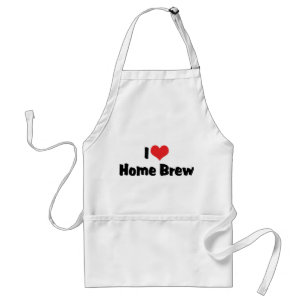 I Love Heart Home Brew - Beer Lover Standard Apron
