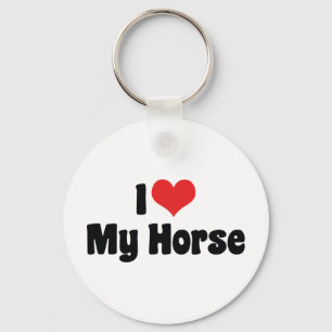 I Love Heart Horses - Horse Lover Keychain