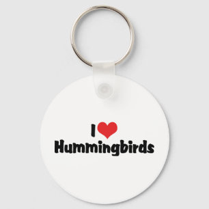 I Love Heart Hummingbirds - Hummingbird Lover Keychain