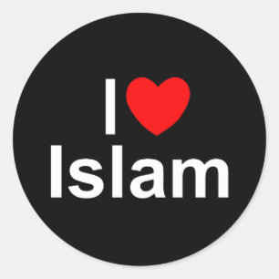 I Love (Heart) Islam Classic Round Sticker