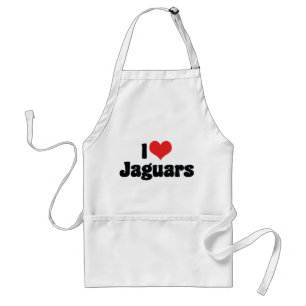 I Love Heart Jaguars Standard Apron