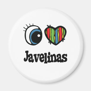 I Love (Heart) Javelinas Magnet