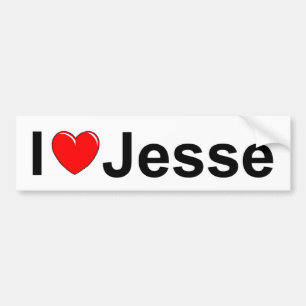I Love (Heart) Jesse Bumper Sticker