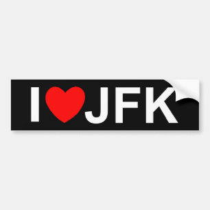 I Love (Heart) JFK Bumper Sticker