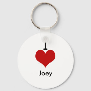 I Love (heart) Joey Keychain