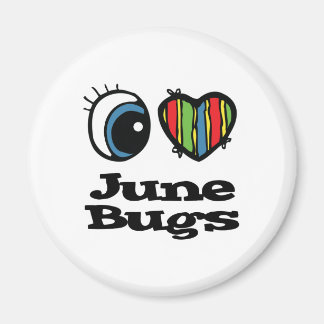 I Love (Heart) June bugs Magnet