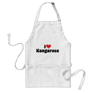I Love Heart Kangaroos - Kangaroo Lover Standard Apron