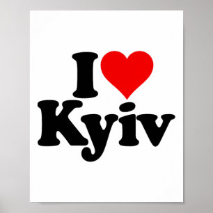 I Love Heart Kyiv Kiev Ukraine Ukr Poster