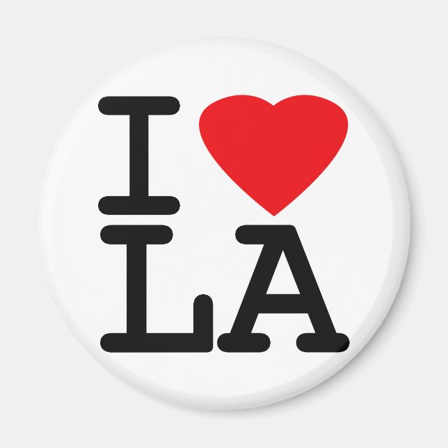 I Love Heart LA Magnet (Front)