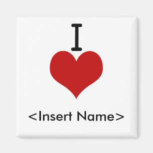 I Love (heart) Magnet
