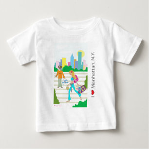 I love (heart)  Manhattan, NY Baby T-Shirt
