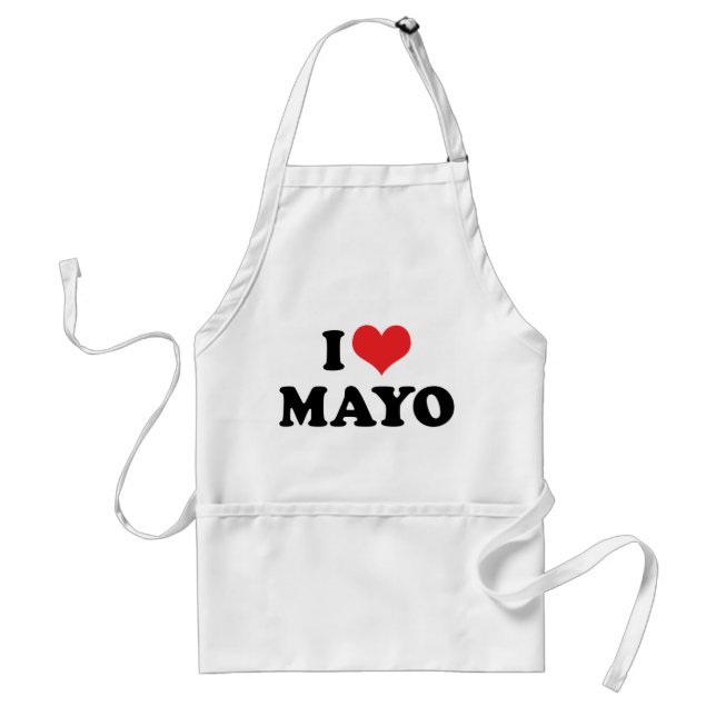 I Love Heart Mayo - Mayonnaise Lover Standard Apron (Front)
