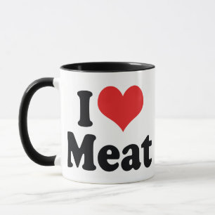 I Love Heart Meat - Beef Steak BBQ Lover Mug