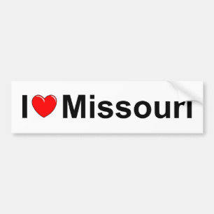 I Love (Heart) Missouri Bumper Sticker