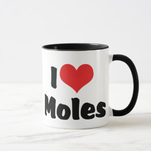 I Love Heart Moles Mug