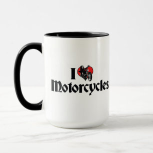 I Love Heart Motorcycles Mug
