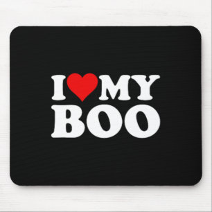 I Love Heart My Boo Bybe Bye Boyfriend Girlfriend  Mouse Pad