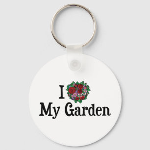 I Love Heart My Garden - Flower Vegetable Garden Keychain
