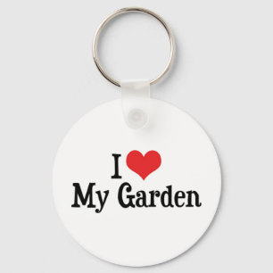 I Love Heart My Garden - Flower Vegetable Garden Keychain