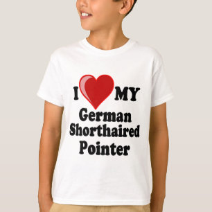 I Love (Heart) My German Shorthaired Pointer Dog T-Shirt