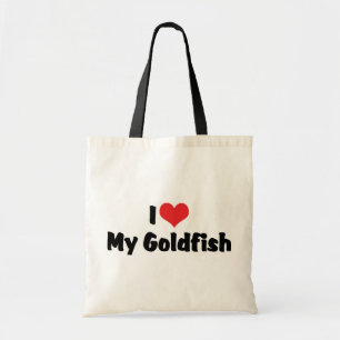 I Love Heart My Goldfish - Aquarium Fish Lover Tote Bag
