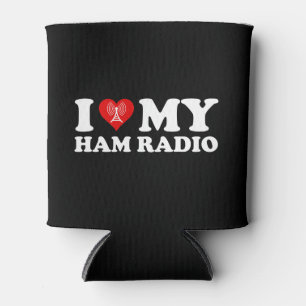 I Love (Heart) My Ham Radio Can Cooler