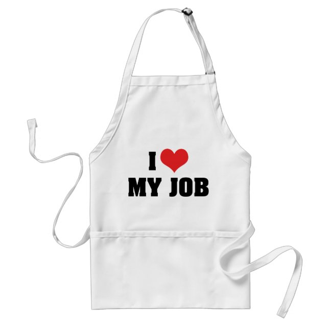 I Love Heart My Job Standard Apron (Front)