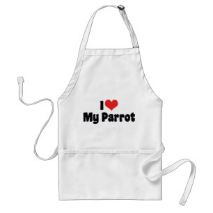 I Love Heart My Parrot - Bird Lover Standard Apron