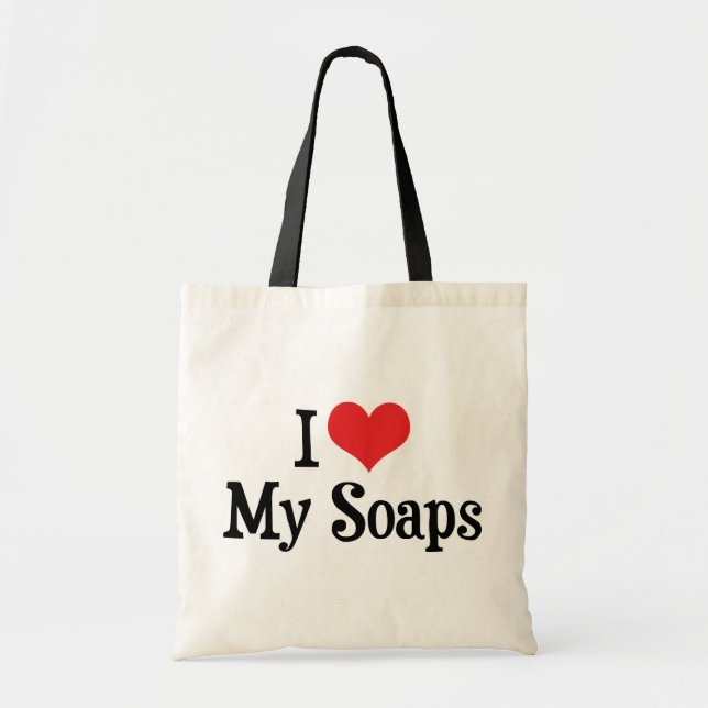 I Love Heart My Soaps - Soap Opera Lover Tote Bag (Front)