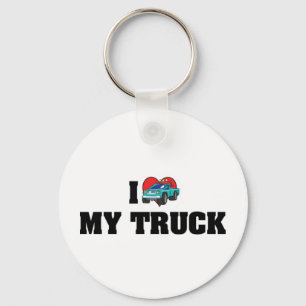 I Love Heart My Truck - Truck Lover Keychain