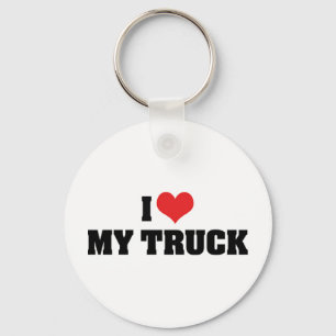 I Love Heart My Truck - Truck Lover Keychain