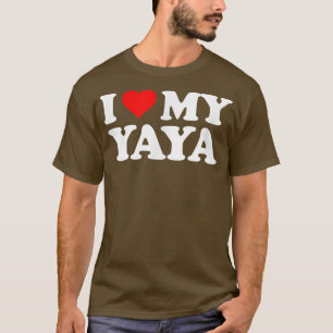 I Love Heart My Yaya T-Shirt